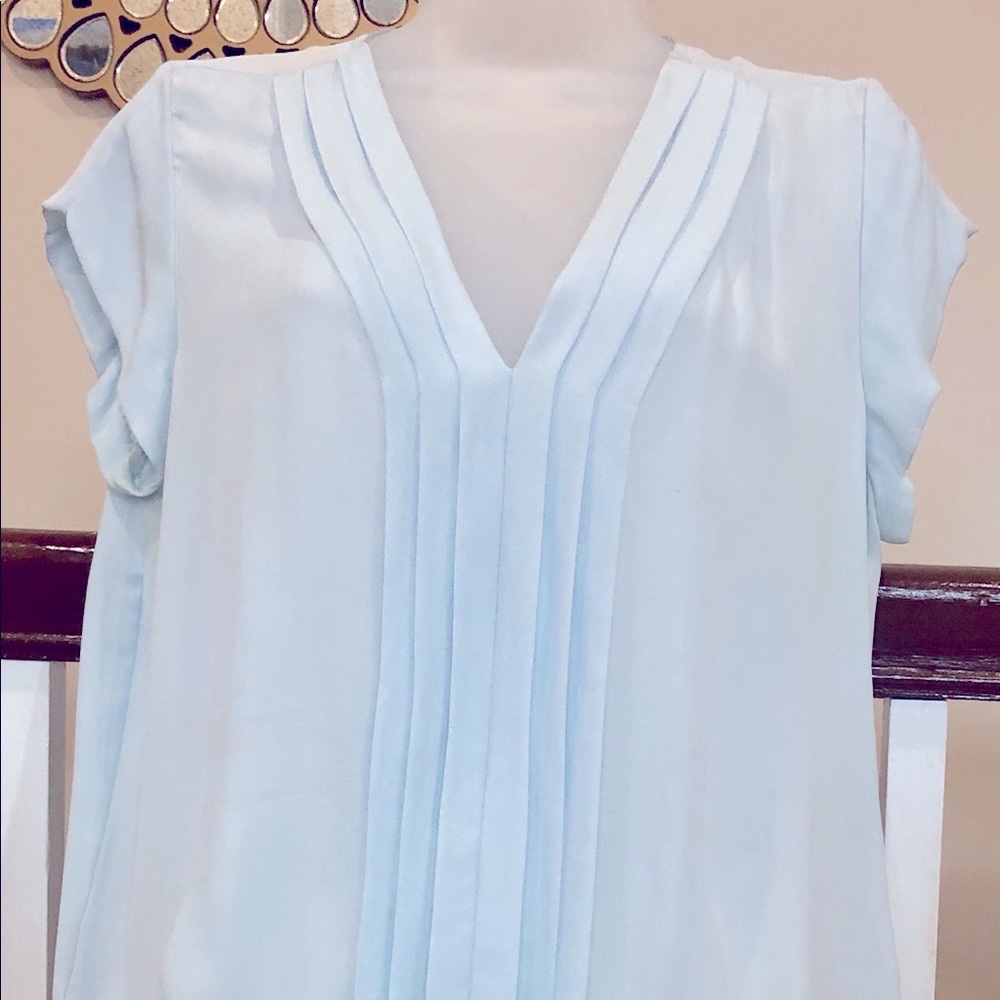 💯 SILK Joie blouse L -BABY BLUE